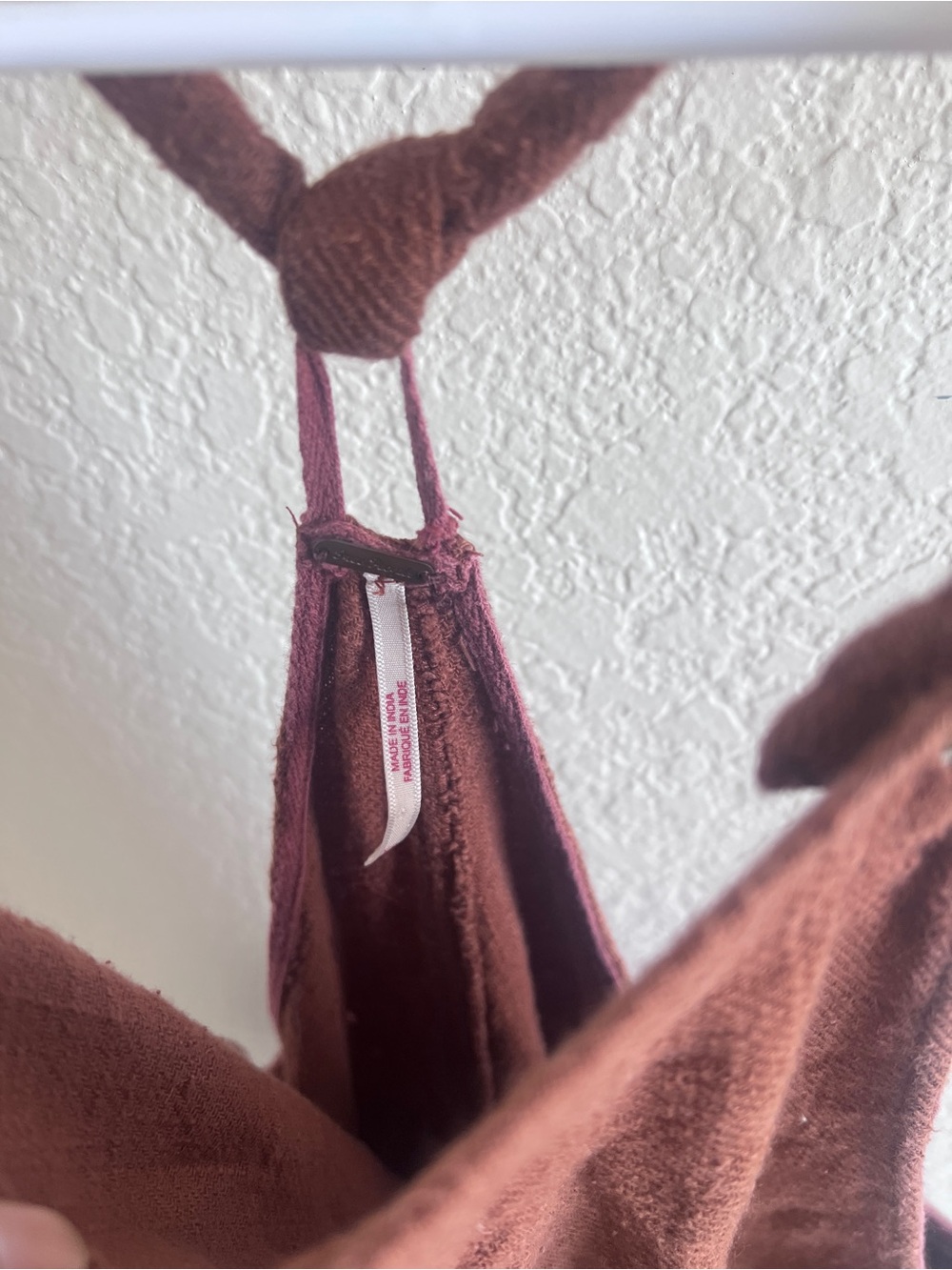 Free People Rust Linen Blend Overalls Jumpsuit - Picture 3 of 4